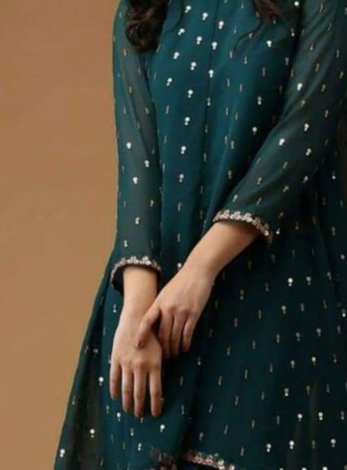 Dark green Indo Western Dress