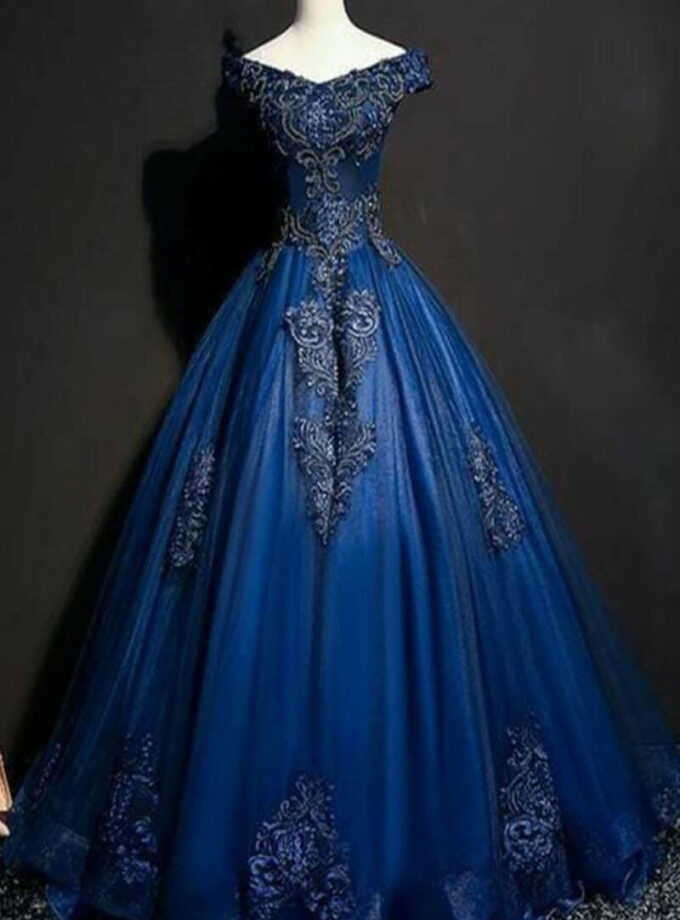 Blue Designer Gown