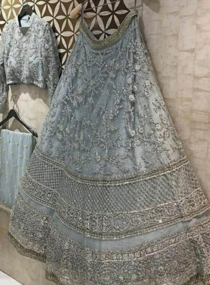 Gray Lehenga