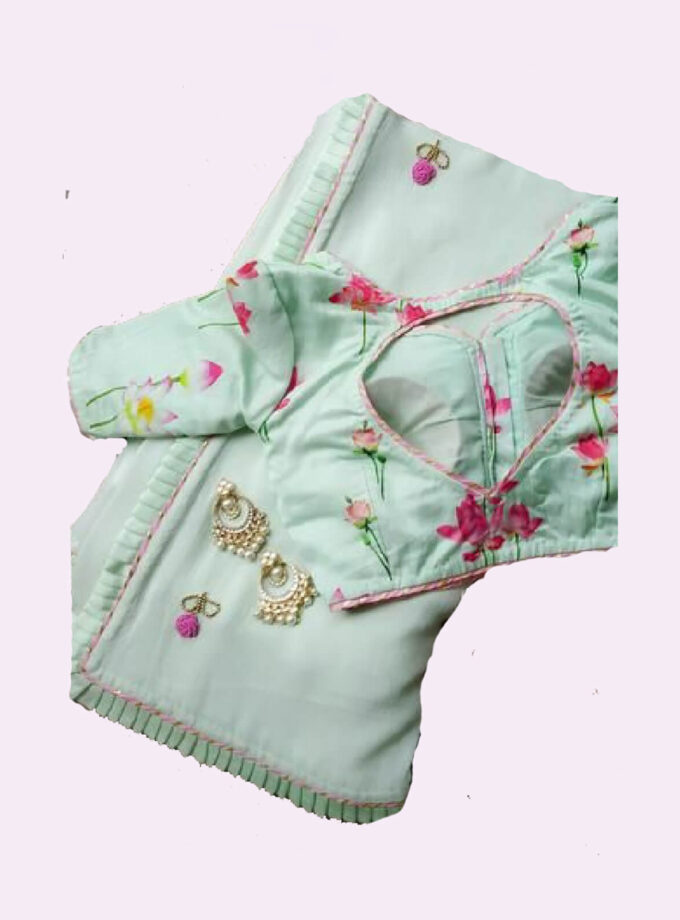 Mint Green Saree