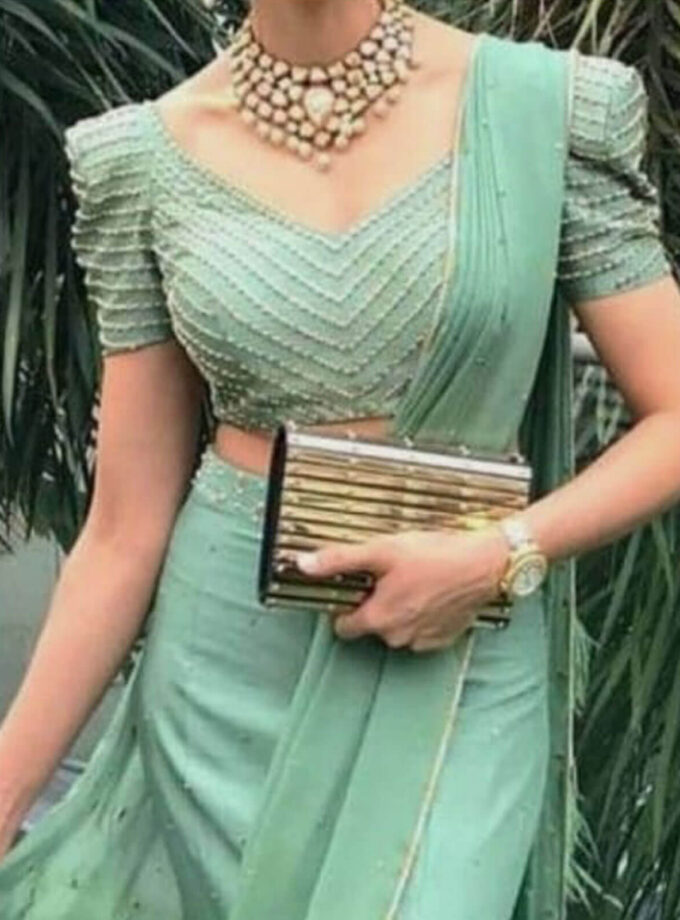 Sea Green Saree
